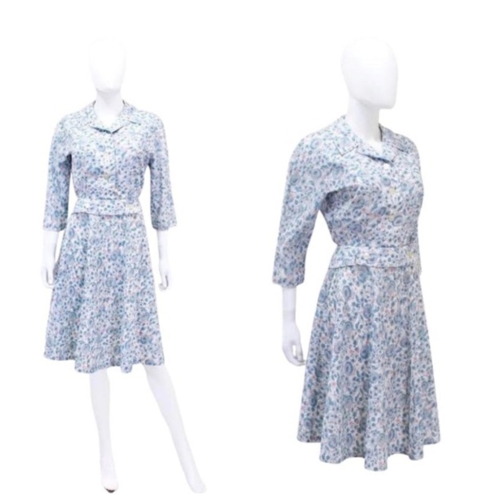 Vintage Nathalie Nicoli of California 1950’s Skirt and Jacket Set.